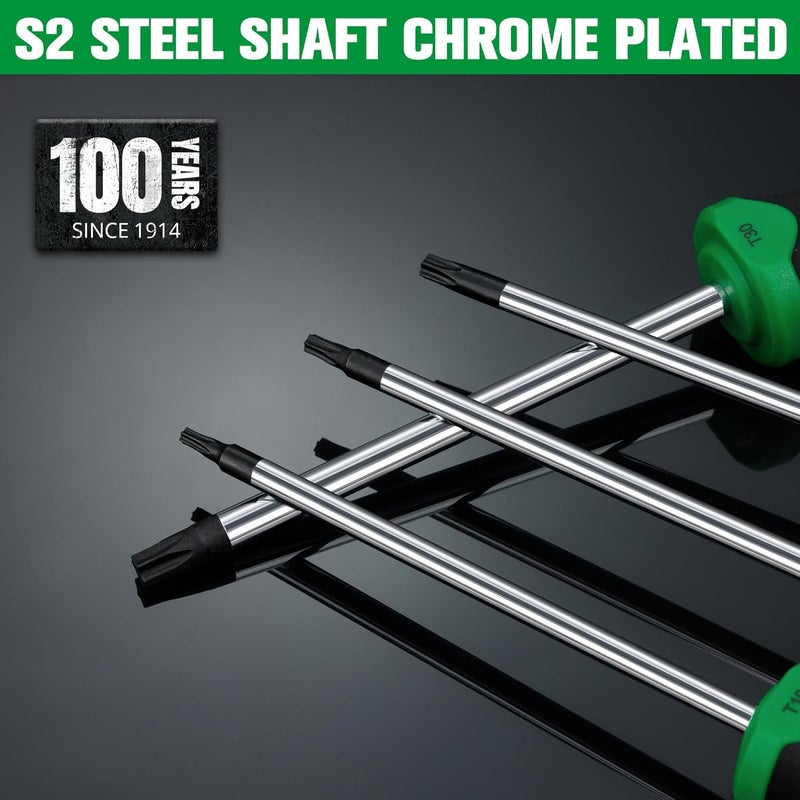 SK 5-Piece Star Screwdriver Set, Magnetic Screwdriver Set, S2 Steel, SureGrip Handle - Image 3
